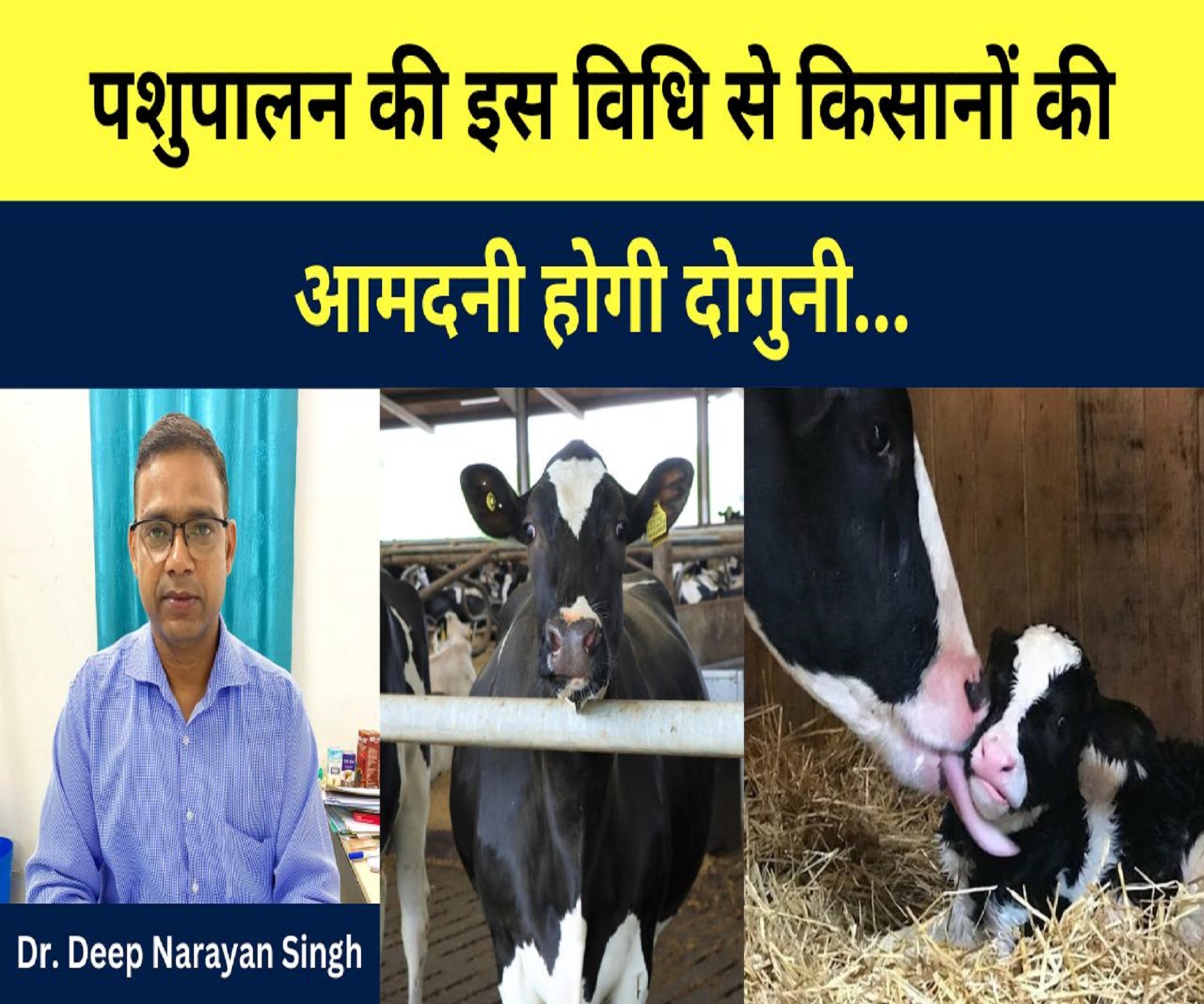 पशुपालन की इस विधि से किसानों की आमदनी होगी दोगुनी… Dr. Deep Narayan Singh